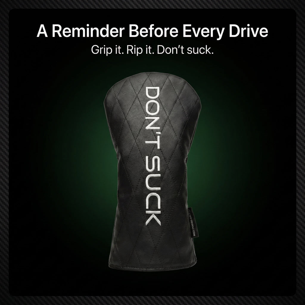 Don’t Suck™ Driver Headcover — Premium Black Diamond Quilted Fit (460cc)