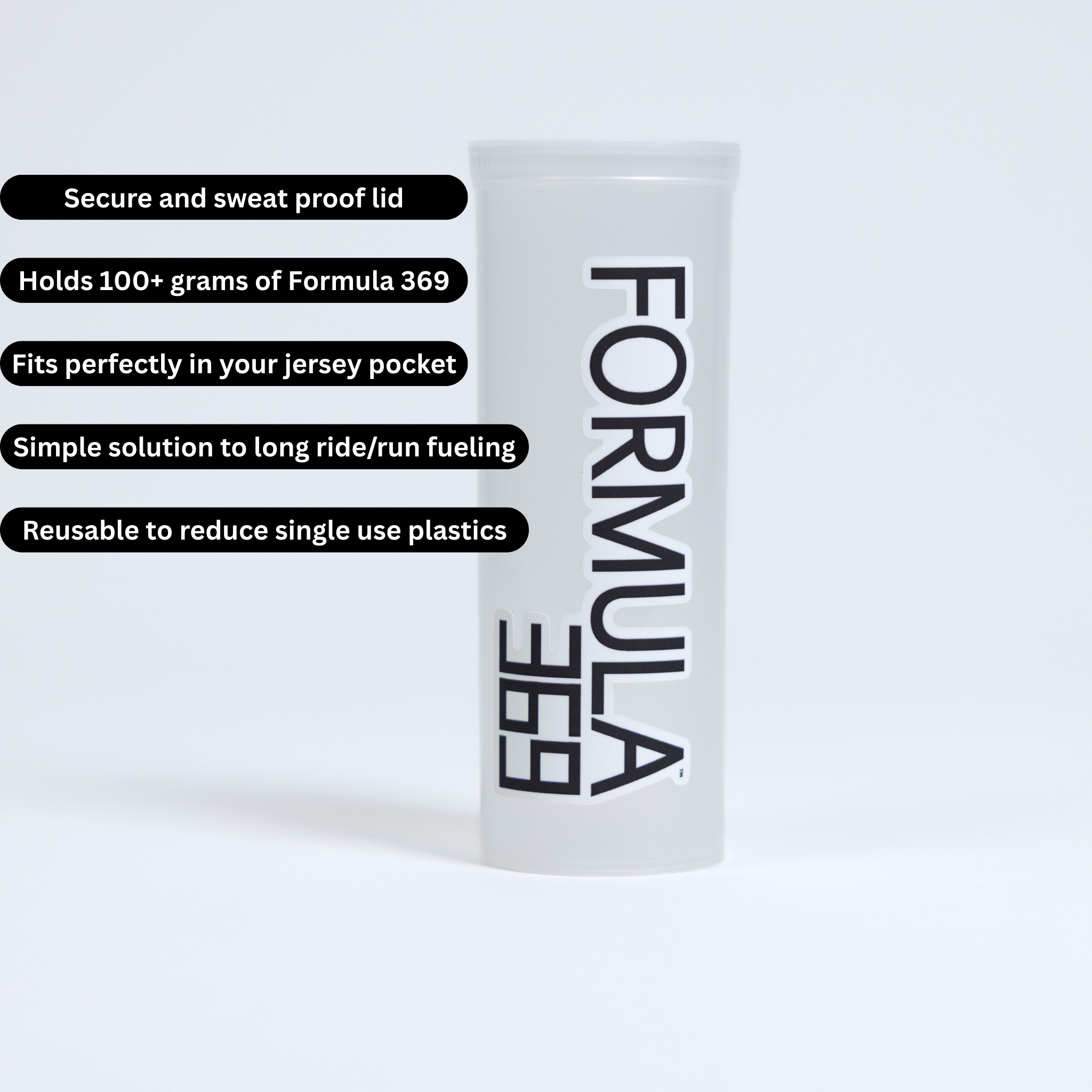 Reusable Container For Sports Drink Powder - By Formula 369